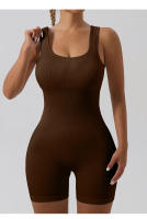 Traje De Yoga De Mujer En Nylon Sin Costuras Ni Encajes Estilo Europeo Y Americano Con Shorts Y Justa Para Fitness Y Gimnasio - details 13