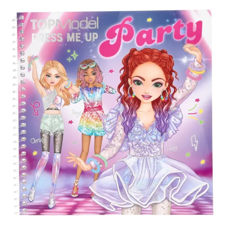 TOP MODEL CUADERNO DE PEGATINAS DRESS ME UP PARTY, 0013438, TIENDA CON LICENCIA OFICIAL - 1