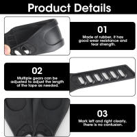4pcs Correas De Pedal Para Bicicleta Estática Ajustables Generales Para Ciclismo Estático Más Compatibles Anillas De Fijación - details 4