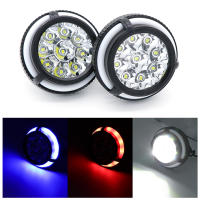 Lámpara De Espejo Para Motocicleta 9LED Sistema De Iluminación Spot Luz De Destacado Antiniebla Redondo Impermeable Faro De Conducción - details 0