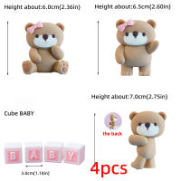Toppers De Pastel Oso Oscuro Para Fiesta De Cumpleaños De Niños Y Niñas Decoración De Pastel Con Letras Oso Estrellas Nubes Para Baño De Muyerno - details 11