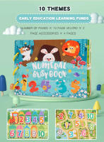 Juego De Educativos Montessori Para Niños Con Adhesivos Libro Ocupado Animal Números Juego De Puzzle De Alineación Regalo De Juguetes Educativos Para Niños - details 8