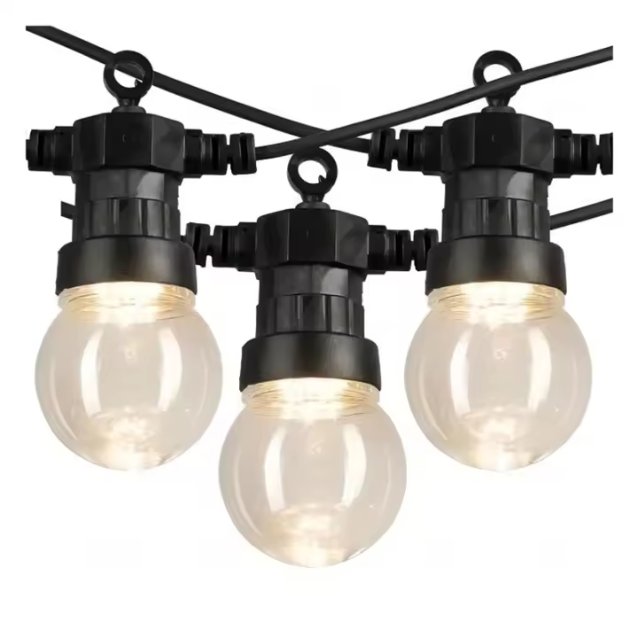 Luces De Navidad LED Impermeables G50 Para Camping Y Tent Decoración De Fiesta De Boda Adorno De Arco Iris De 23M Con Bombillas Globales - 1