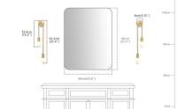 Lámpara De Pared Moderna LED Oro Nórdica En Larga Bandeja Para Sala De Estar Dormitorio Baño Pasillo Decoración Interior - details 3