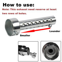 Muffler Insert Baffle DB Killer Silencer De Acero Inoxidable Para Motocicleta Universal 35mm 42mm 45mm 48mm 60mm Accesorio De Escape - details 6
