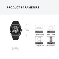 Reloj De Cuarzo Para Hombre Con Correa Negra Deportivo Y Casual Con Calendario Reloj De Pulsera Moda Y Comodidad - details 7