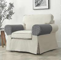 2 Pcs Stretch Armrest Covers Spandex Jacquard Arm Covers Soft And Elastic Protector For Chairs Couch Sofa Armchair Slipcovers Recliner Sofa - details 3