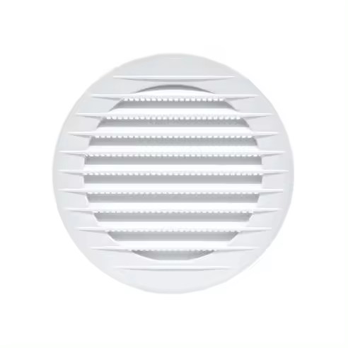 EDM Rejilla de Ventilación Redonda Empotrable con Mosquitera Ø100mm ABS Blanca - EDM - 87716 Rejilla de ventilación Accesorios Varios Bricolaje Rejilla - 1