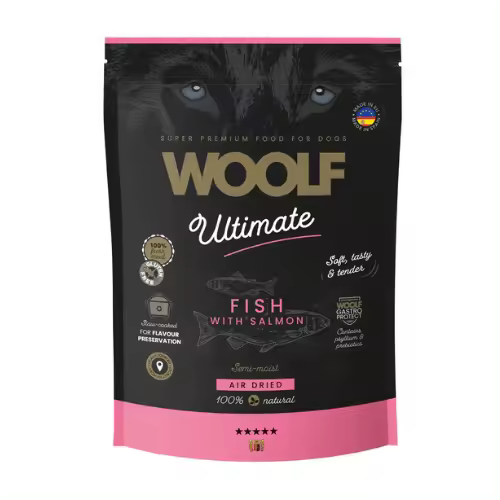 Alimento para perro Semihúmedo de Pescado 1kg Woolf Ultimate - 1