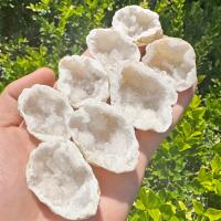 Geode Natural De Agate Cristal Real Especímenes Reiki Limpia Clusters Bellas Piedras Joyas Regalos Propiedad Terapéutica Energía Positiva - details 2
