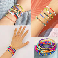 Juego De Pulseras Para Niños Hechas a Mano Con Arcilla Polimérica De 3mm Para Crear Joyería DIY Accesorios De Entretenimiento Y Educación - details 1