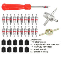 Kit De Herramientas Para Reparación De Neumáticos De Bicicleta Y Coche Herramienta De Extracción De Corazón De Válvula De Neumático Para Automóviles Y Motocicletas - details 1