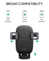 Aukey Cargador HD-C52 Carga Inalambrico para auto 10W AUKEY HD-C52. Negro. - details 0