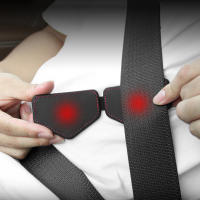 2Pcs Clip De Cinturón De Seguridad Para Coche Ajustador Y Limitador De Cinturón De Auto Accesorios De Cuero Magnético - details 3