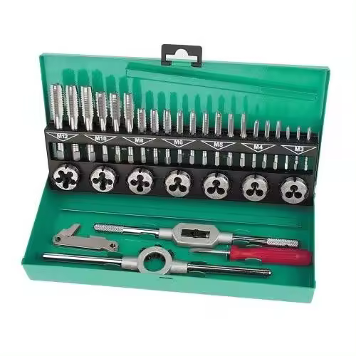 MANNESMANN - JUEGO DE MACHOS Y TERRAJAS METRICAS 32 PIEZAS - M53250 - 1
