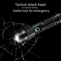Linterna De Mano Recargable LED XHP 100 Alta Potencia Torcha Zoomable Para Camping Emergencias Exteriores Luz Super Brillante - details 4