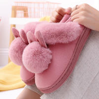 Zapatillas De Peluche Para Mujer Otoño Calientes Antideslizantes Comodidad Plush Interior De Casa Couplés Zapatos Suaves Para Hombres Sin Tacón Para Dormitorio - details 4