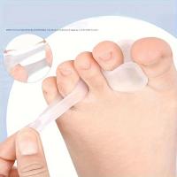 2pcs Corrector De Ballena Hallux Valgus Protección De Dedos Gel De Silicona Separador De Dedos Ajustador De Bunion Pedicura Cuidado Del Pie - details 1