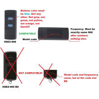 Control Remoto Para Puerta De Garage HORMANN HSM2 HSM4 868 MHZ Transmisor Portátil 868.35mhz Compatible Con Modelos Hormann - details 4