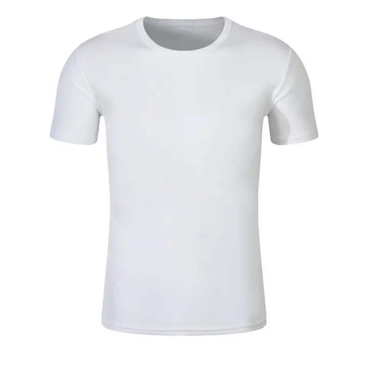Camiseta Casual Para Hombre Marathon Verano Secado Rápido Transpirable Cuello Redondo Manga Corta Elasticidad Entrenamiento Al Aire Libre Senderismo Correr - 1