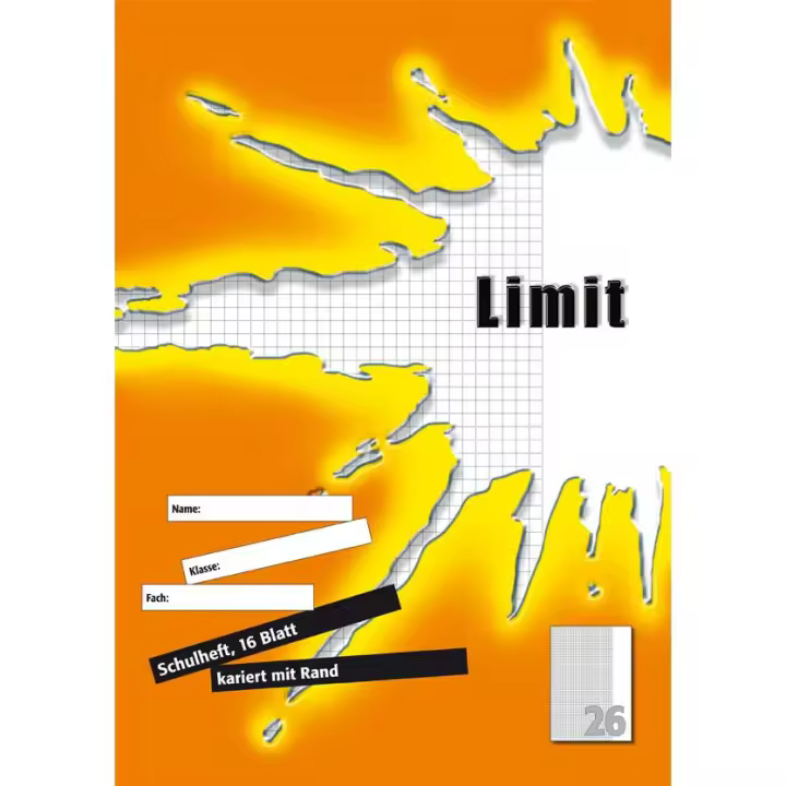 Cuaderno de ejercicios de límites, DIN A4, rayado 25 / 9 mm - 1