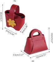 10 cajas portátiles para guardar dulces, bolsas de cuero para regalos de bodas, aniversarios, cumpleaños - details 1