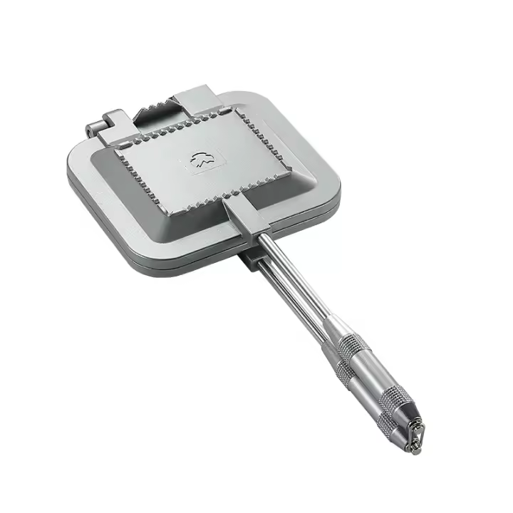 Placa De Hornear Sandwiche CAMPINGMOON Doble Cara Antideslizante Para Tostadas Y Pan Multiusos Placa De Desayuno De Camping - 1