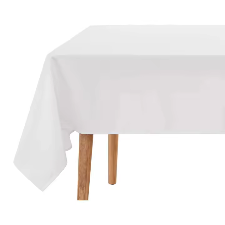 Mantel de hule estampado por metros - Blanco Liso 43100-1    mantel por metros; manteles; mantel barato; mantel jardín - 1