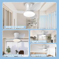 Ventilador de techo Silencioso with Luz LED, motor de CC, Gran volumen de aire de 32 pulgadas, Control Remote Para Cocina, Dormitory, Coque, patio - details 3