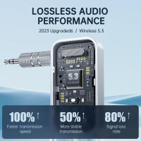 Adaptador De Audio AUX Para Coche Bluetooth 5.3 Transmisor Y Receptor Sin Cable Con Jack De 3.5mm Para Altavoces TV Y Auriculares - details 8