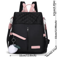 Mochila informal de de de tela Oxford, bolso bolso escolar viaje antirrobo, hombro bidireccional mul - details 0