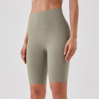 Shorts De Yoga Para Mujer Cintura Alta Transpirables Suaves Y Tensos Leggings De Gimnasio Cortos De Ciclismo Deportivos - details 74