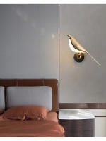 Lámpara De Pared LED Con Forma De Pájaro Dorado Estilo Nórdico Para Sala De Estar Dormitorio Bar Lámpara De Noche Creativa Y Decorativa - details 6