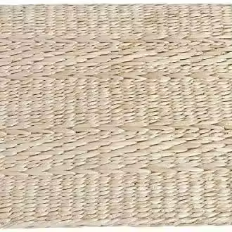 Cojín de tatami japonés Zafu para suelo, asiento natural, para meditación, multifuncional, hecho a mano, transpirable, cuadrado, beige (50 x 50 x 10 cm) - 1