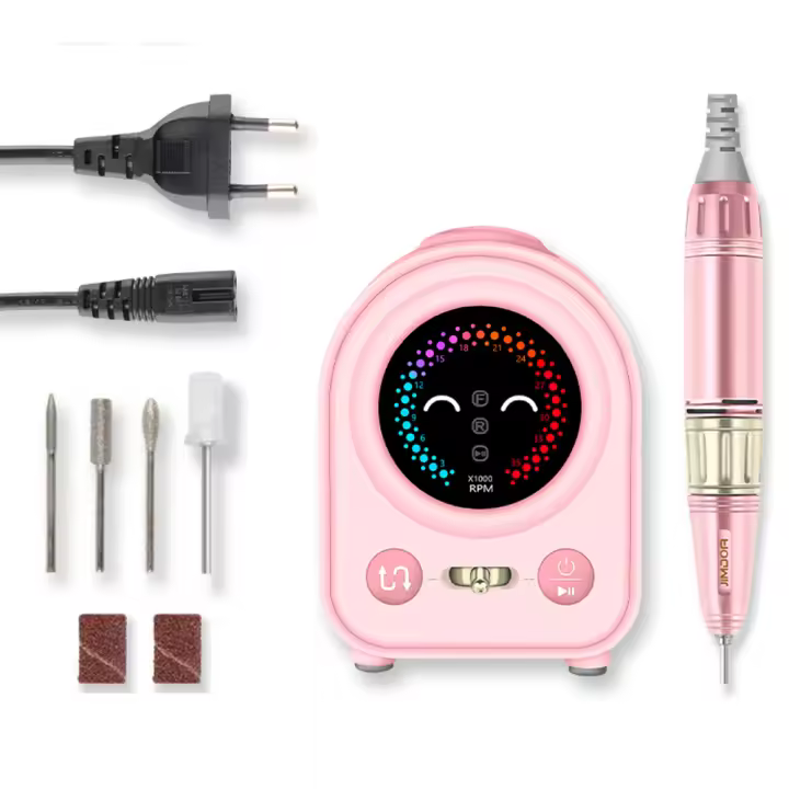 Máquina De Uñas Eléctrica 35000 RPM Con Almacenamiento Para Pulir Y Pintar Uñas De Acrílico Y Gel Con Cortadores Set De Manicura - 1