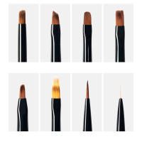 Pincel De Arte Para Uñas Gradient Color Dibujo Y Pintura De Plumas Para Diseño De Tiras De Uñas DIY Manicura Rosa Con Negro - details 3