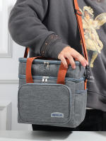 Bolsa De Almuerzo Aislada Doble Capa De Gran Capacidad Para Picnics Actividades Al Aire Libre Y Almacenamiento Diario Organizador Tote De Refrigero - details 3