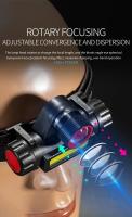 Linterna Frontal COB LED Recargable Con Imán Impermeable Para Camping Pesca Minera Luz De Escritorio Con Ángulo De Haz De 60° - details 2