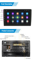 Reproductor Multimedia Android 12 AHOUDY Universal 9 Pulgadas 2 Din Con Carplay Android Auto Bluetooth Navegación GPS Universal - details 9