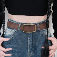 Cinturón American Retro Para Mujer 2024 Nueva Color Marrón Con Versatilidad Coreana Moda Instagram Para Ropa Casual - details 0
