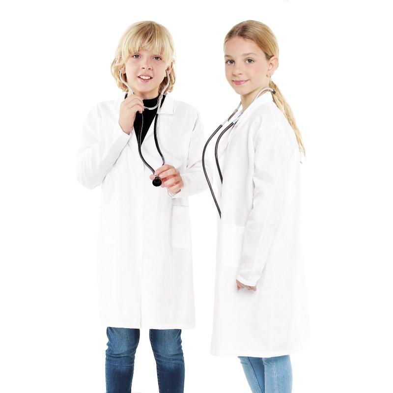 Disfraz Médico Doctor Científico Bata Blanca Unisex Para Fiesta De Carnaval Halloween