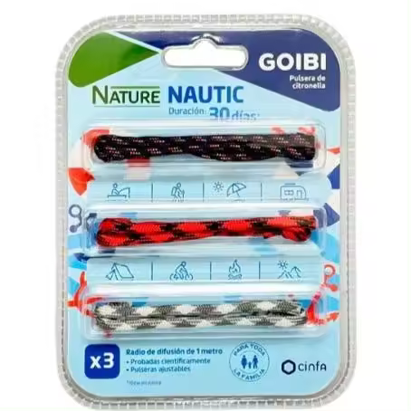 Goibi pulsera citronella Nautic 3uds. Cinfa - 1