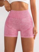 Shorts De Fitness Sand Washed Sin Costuras Para Mujer Cintura Alta Levantamiento De Caderas Deporte Y Salud Verano Exterior - details 11