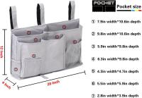 Organizador de cabeza, soporte para Bolsa de almacenamiento Colgante with 8 bolsos laterales para literas y Rieles de Cama - details 1