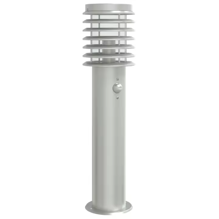 vidaXL Lámparas de suelo de exterior con sensor acero inoxidable 60 cm Color Plateado,  Negro, y mas - 1