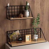 Estantes Creativos De Pared Colgantes Para Dormitorio Cestas De Almacenamiento De Hierro Organizador Para Artículos Domésticos - details 0