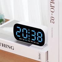 Reloj De Alarma Digital USB Potenciado Con Temperatura Fecha Doble Alarma Modo Nocturno Snooze Niveles De Brillo 5 12/24H LED Reloj - details 2