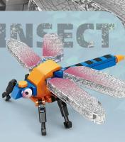 Nuevos Creativos Serie De Insectos Bloques De Construcción De Mariposa Colección De Modelos Biológicos De Beetle Mantis Decoración Juguetes Para Niños Y Adultos - details 12