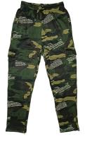 Pantalon cargo Hombre Casual,  Camuflaje Militar Largo sin Puños con Forro polar Grueso,  Cintura Elástica con Cordón Ajustable, 4 Bolsillos - otoño/invierno - NK185 - details 1