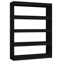 vidaXL Estantería/divisor de espacios madera de pino 100x30x135,5 cm Natural, Blanco, Gris Mueble Almacenaje Estantería para Oficina, Estudio, Dormitorio Estantería/Librería/ mueble de Almacenamiento - details 4